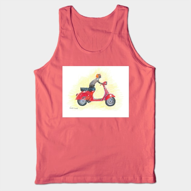 Vespa Tank Top by Novaart